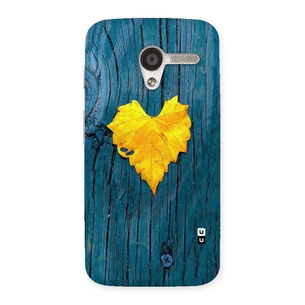 Yellow Leaf Back Case for Moto X
