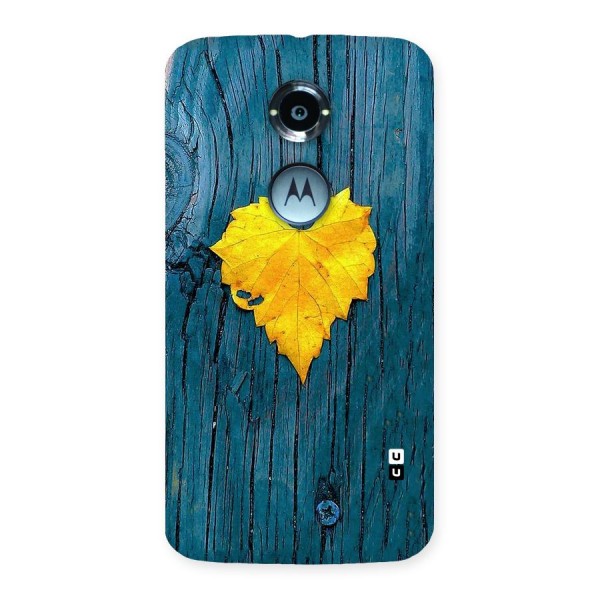 Yellow Leaf Back Case for Moto X 2nd Gen
