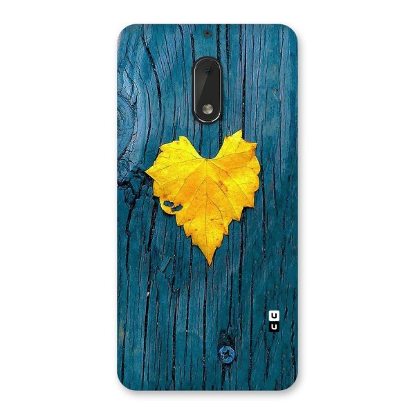Yellow Leaf Back Case for Nokia 6