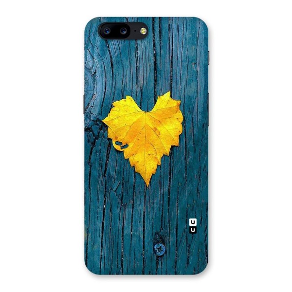Yellow Leaf Back Case for OnePlus 5