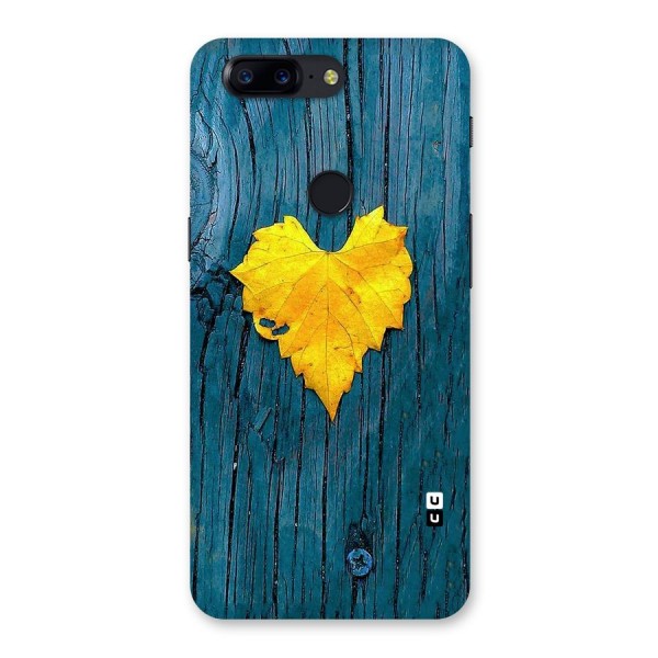 Yellow Leaf Back Case for OnePlus 5T