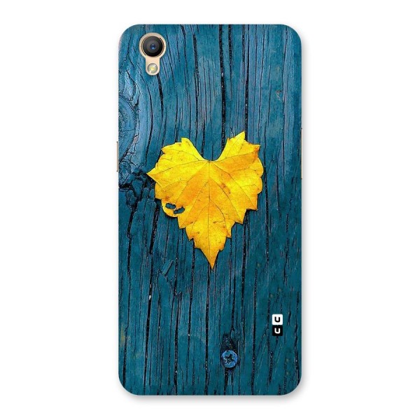 Yellow Leaf Back Case for Oppo A37