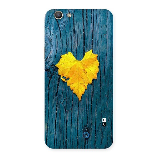 Yellow Leaf Back Case for Oppo F1s