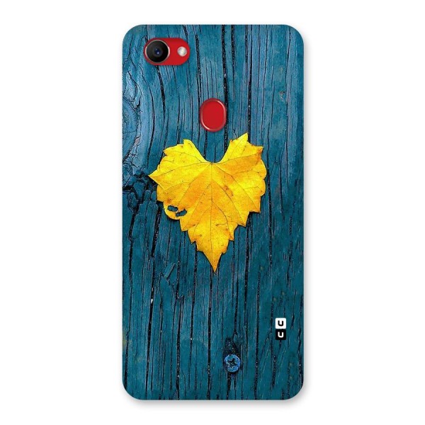 Yellow Leaf Back Case for Oppo F7
