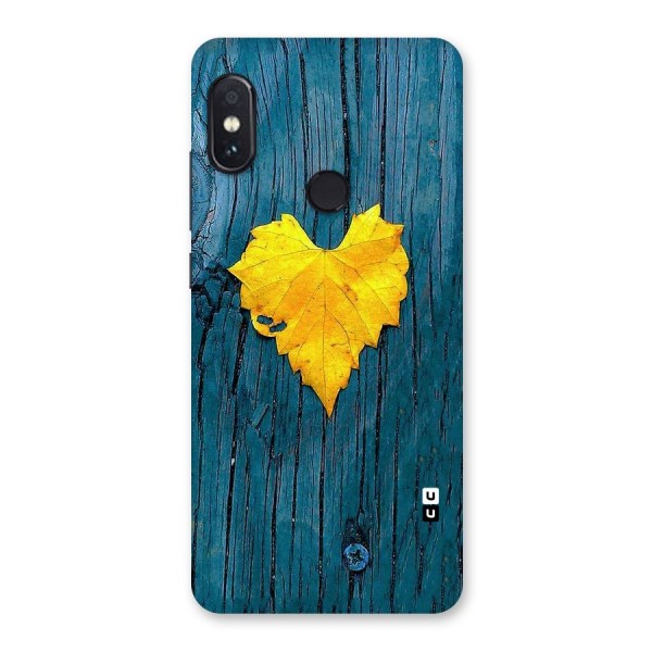Yellow Leaf Back Case for Redmi Note 5 Pro
