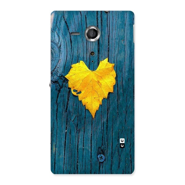 Yellow Leaf Back Case for Sony Xperia SP
