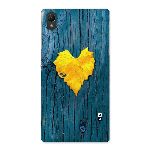 Yellow Leaf Back Case for Sony Xperia Z1