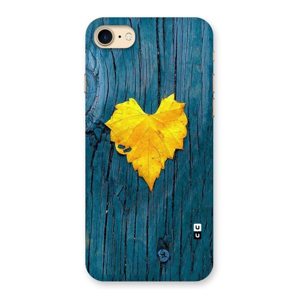 Yellow Leaf Back Case for iPhone 7