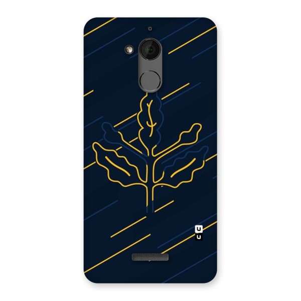 Yellow Leaf Line Back Case for Coolpad Note 5