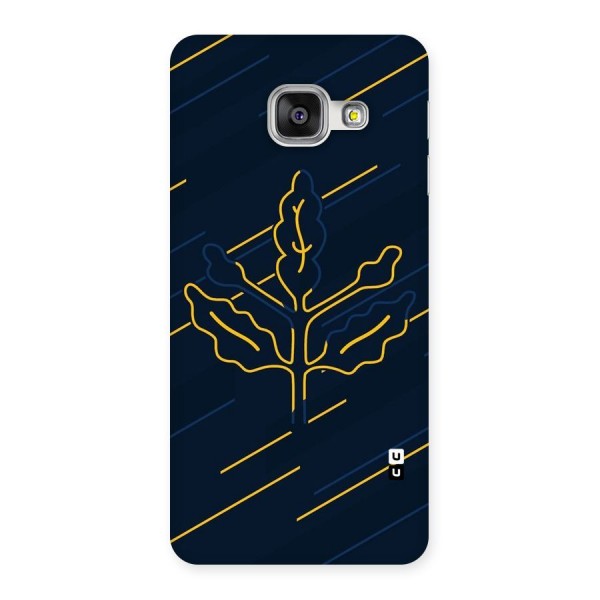 Yellow Leaf Line Back Case for Galaxy A3 2016