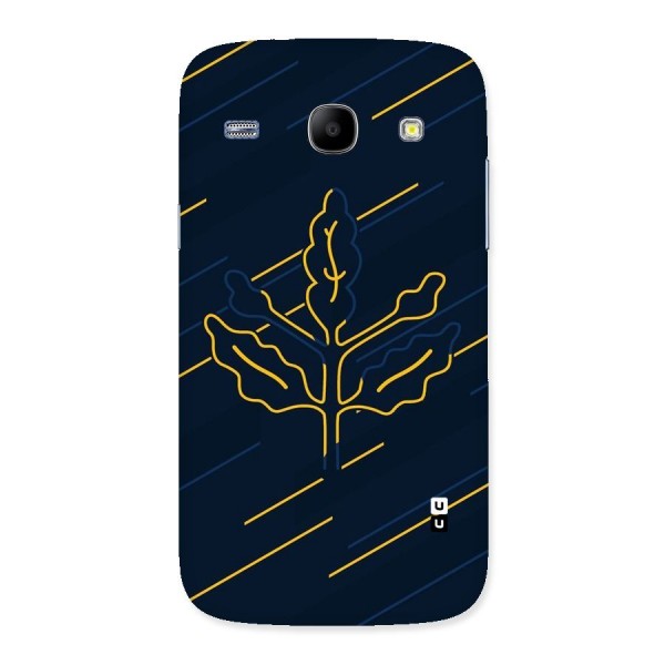Yellow Leaf Line Back Case for Galaxy Core