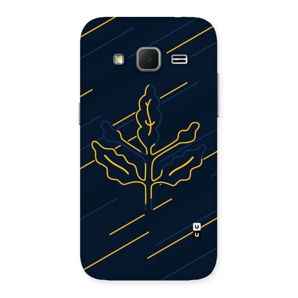 Yellow Leaf Line Back Case for Galaxy Core Prime
