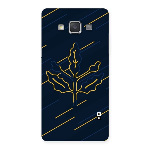 Yellow Leaf Line Back Case for Galaxy Grand 3