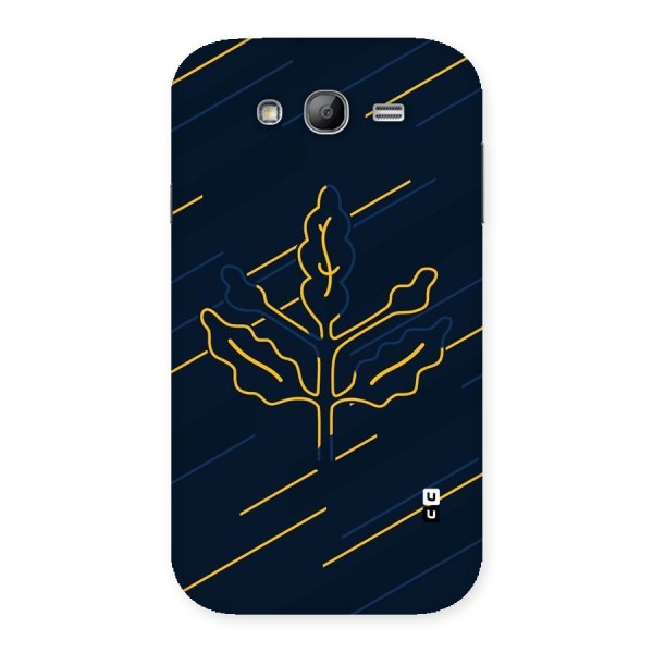 Yellow Leaf Line Back Case for Galaxy Grand Neo Plus