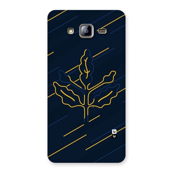 Yellow Leaf Line Back Case for Galaxy On5