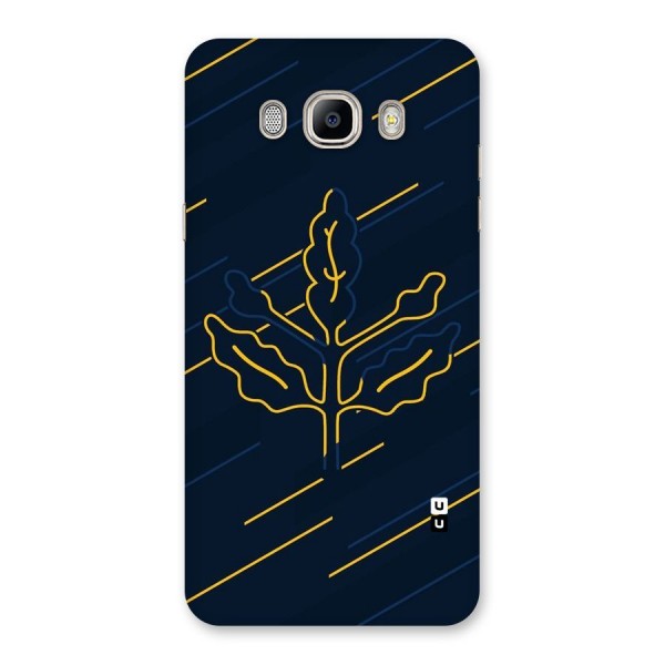 Yellow Leaf Line Back Case for Galaxy On8