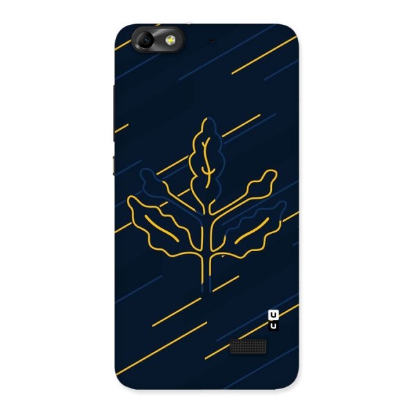 Yellow Leaf Line Back Case for Honor 4C