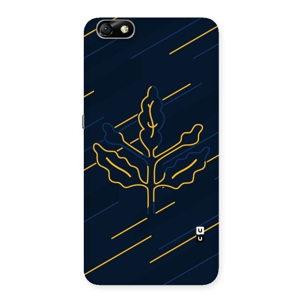 Yellow Leaf Line Back Case for Honor 4X