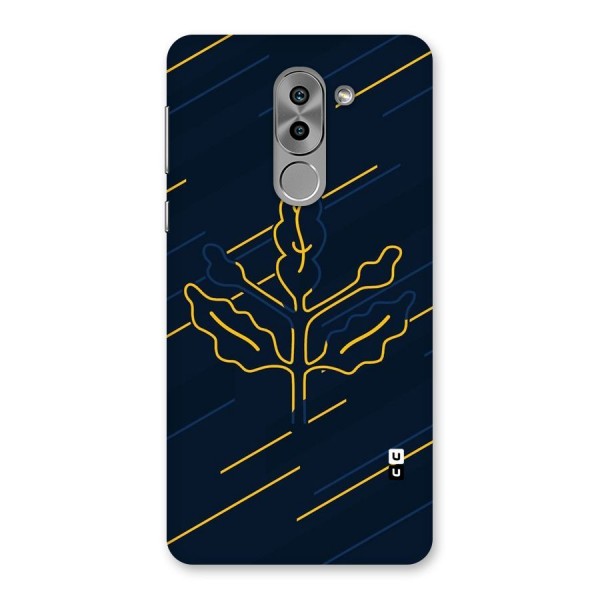 Yellow Leaf Line Back Case for Honor 6X
