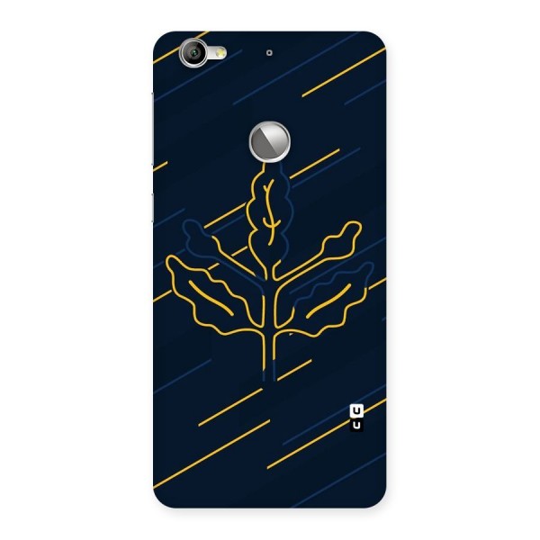Yellow Leaf Line Back Case for LeTV Le 1s