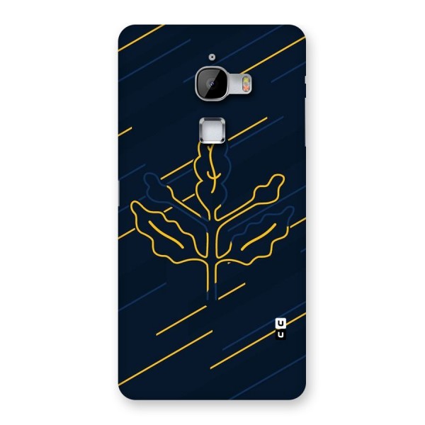Yellow Leaf Line Back Case for LeTv Le Max