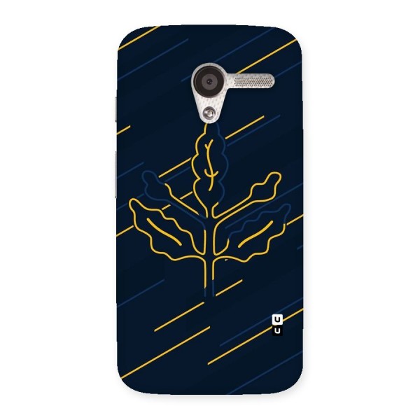 Yellow Leaf Line Back Case for Moto X