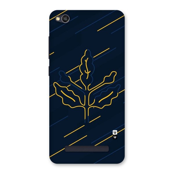Yellow Leaf Line Back Case for Redmi 4A