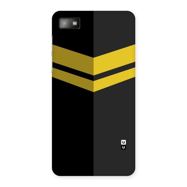 Yellow Lines Back Case for Blackberry Z10