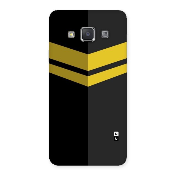 Yellow Lines Back Case for Galaxy A3