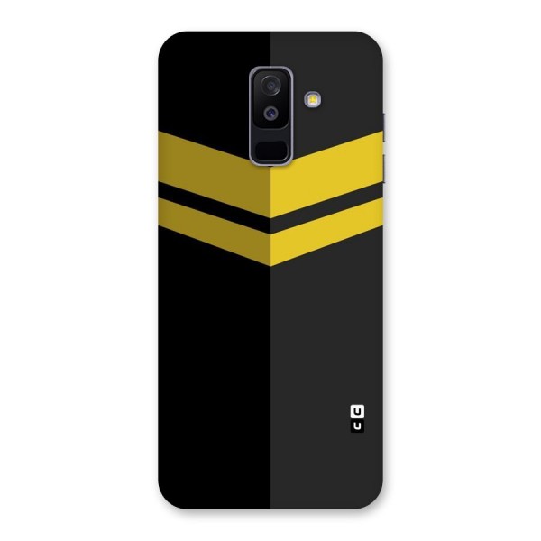 Yellow Lines Back Case for Galaxy A6 Plus