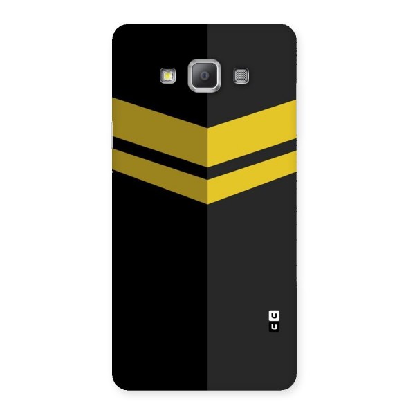 Yellow Lines Back Case for Galaxy A7