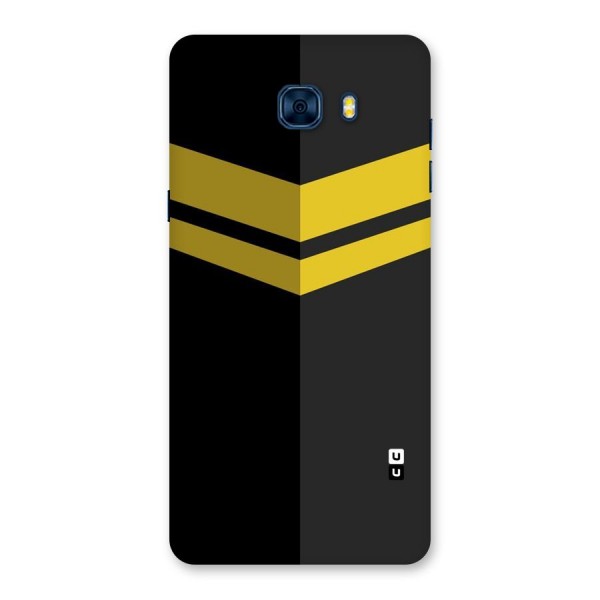 Yellow Lines Back Case for Galaxy C7 Pro