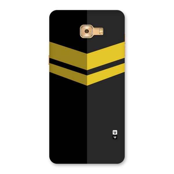 Yellow Lines Back Case for Galaxy C9 Pro