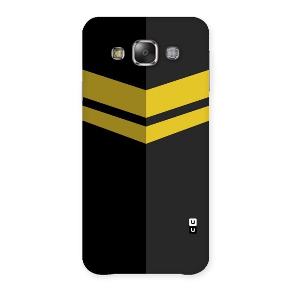 Yellow Lines Back Case for Galaxy E7