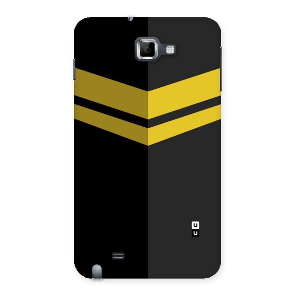 Yellow Lines Back Case for Galaxy Note
