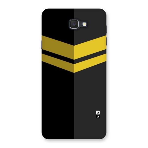 Yellow Lines Back Case for Galaxy On7 2016