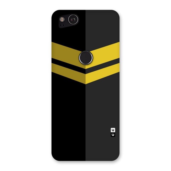 Yellow Lines Back Case for Google Pixel 2