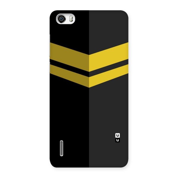 Yellow Lines Back Case for Honor 6