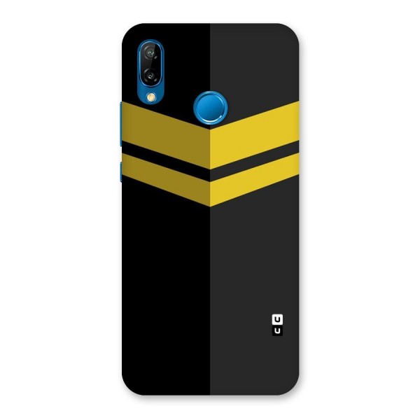 Yellow Lines Back Case for Huawei P20 Lite