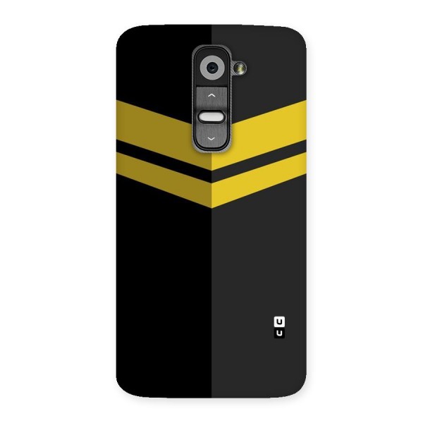 Yellow Lines Back Case for LG G2