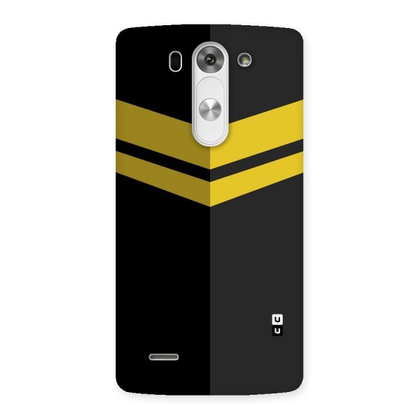 Yellow Lines Back Case for LG G3 Beat