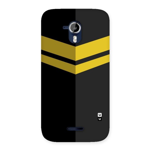 Yellow Lines Back Case for Micromax Canvas Magnus A117