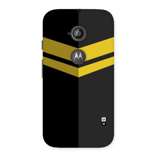 Yellow Lines Back Case for Moto E 2nd Gen