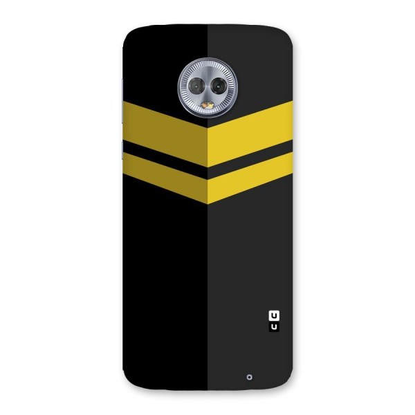 Yellow Lines Back Case for Moto G6 Plus