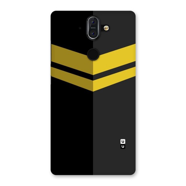 Yellow Lines Back Case for Nokia 8 Sirocco