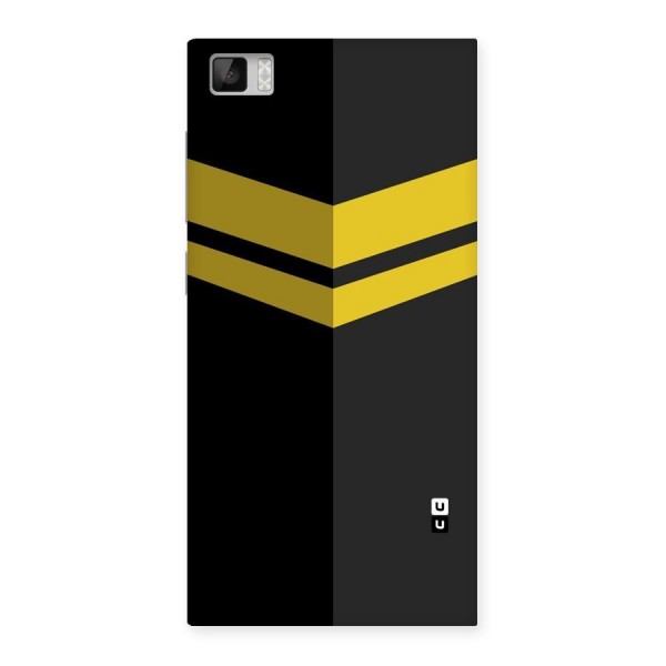 Yellow Lines Back Case for Xiaomi Mi3