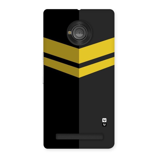 Yellow Lines Back Case for Yu Yuphoria