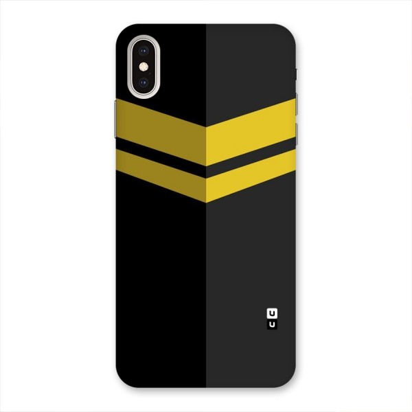 Yellow Lines Back Case for iPhone XS Max