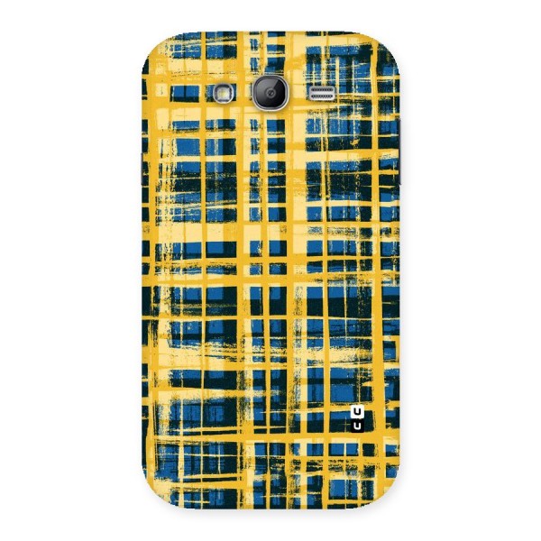 Yellow Rugged Check Design Back Case for Galaxy Grand Neo Plus