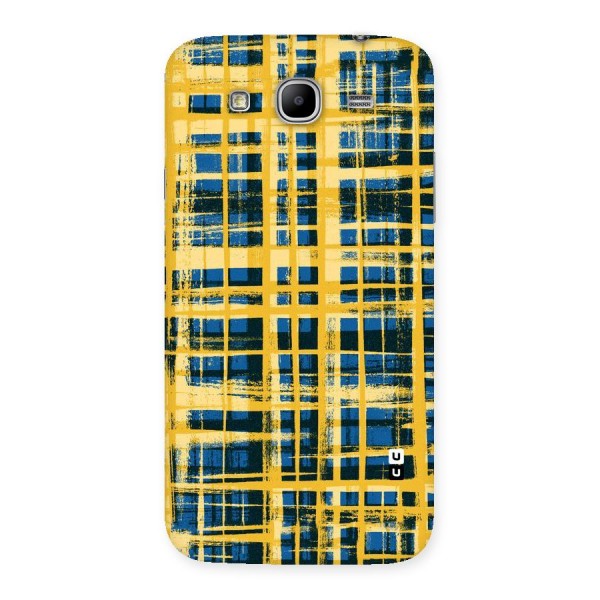 Yellow Rugged Check Design Back Case for Galaxy Mega 5.8